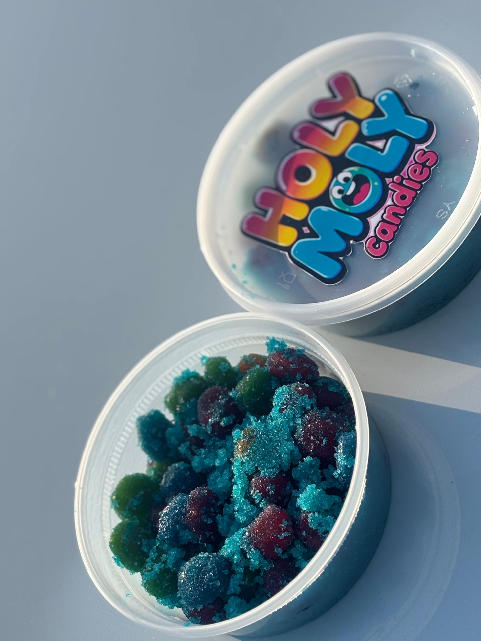 BlueRazz HolyMoly Sour Gusher 6oz Container