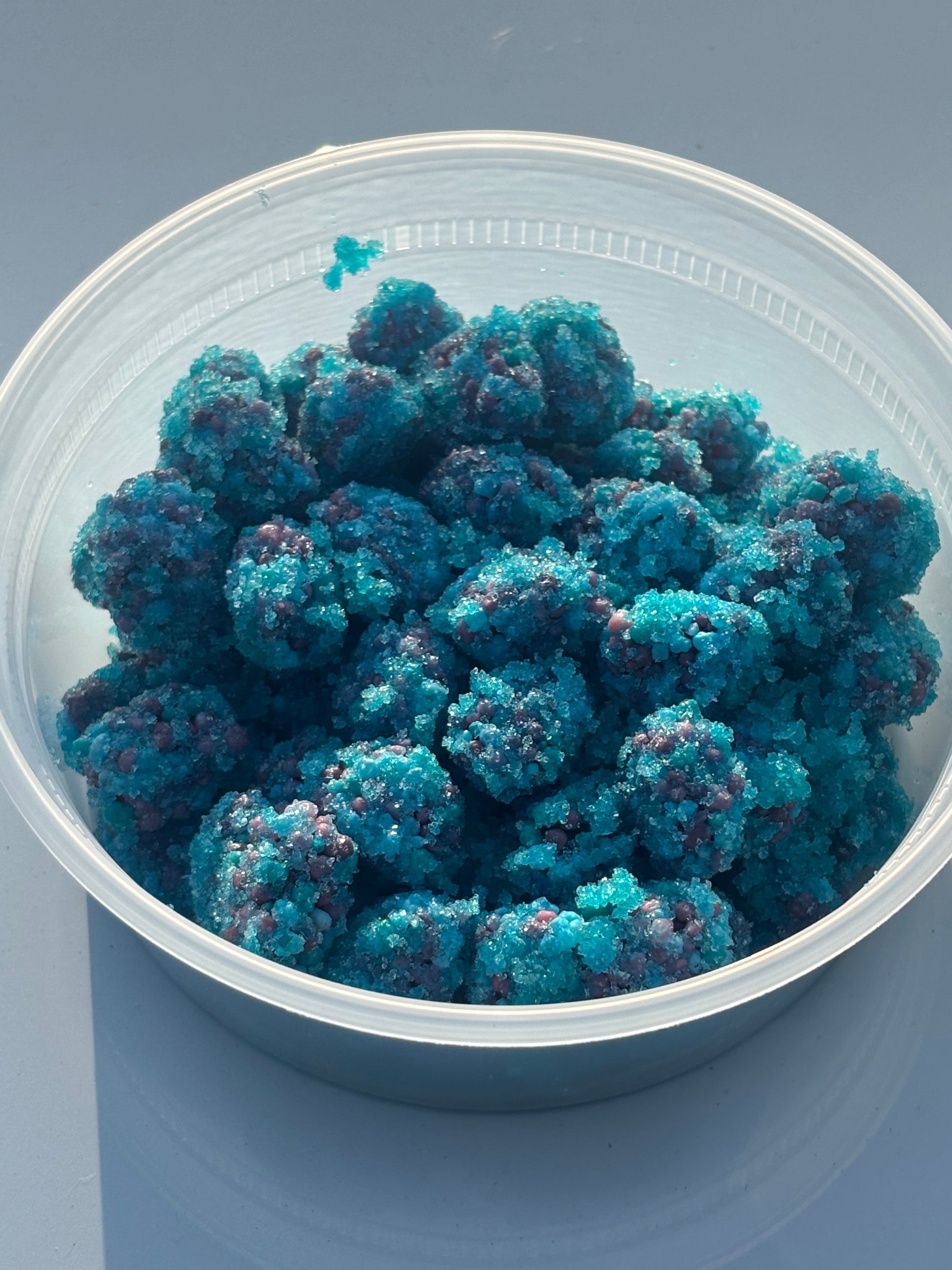 Blue Razz Holy Moly Sour Clusters 12oz Container